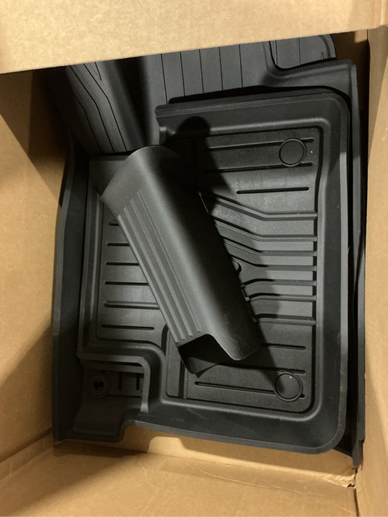 Condition photo showing Good Condition for (Car unknown) 3W Floor Mats Compatible for 2016-2022 Lexus RX (RX350/RX450h) / 2018-2022 RXL (RX350L/450hL) TPE All Weather Custom Fit Floor Liner, 1st & 2nd Row Full Set Car Mats, Black 4.For Lexus RX | 16-22 | 1st & 2nd