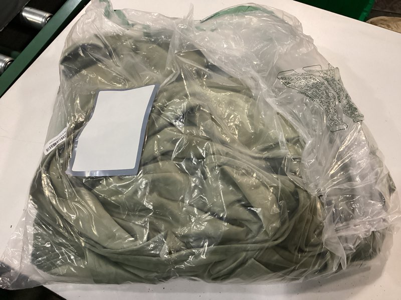 Condition photo showing As Is for ryb home sage green velvet curtains 84 inches, room darkening super soft velvet drapes with pleat tape for living room, thermal insulated window treatment for bedroom, w52 x l84 inch, 2 panels 52"w x 84"l (pack of 2) sage green