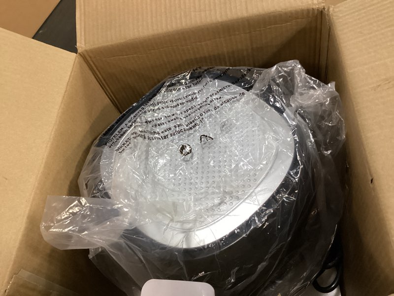 Condition photo showing New/Like New for Gourmia Air Fryer - 4 Qt Capacity, FryForce360º, Digital Display with 8 Presets, Roast, Bake, Broil, Dehydrate, Dishwasher Safe Accessories, Compact, Black 4 Quart Black