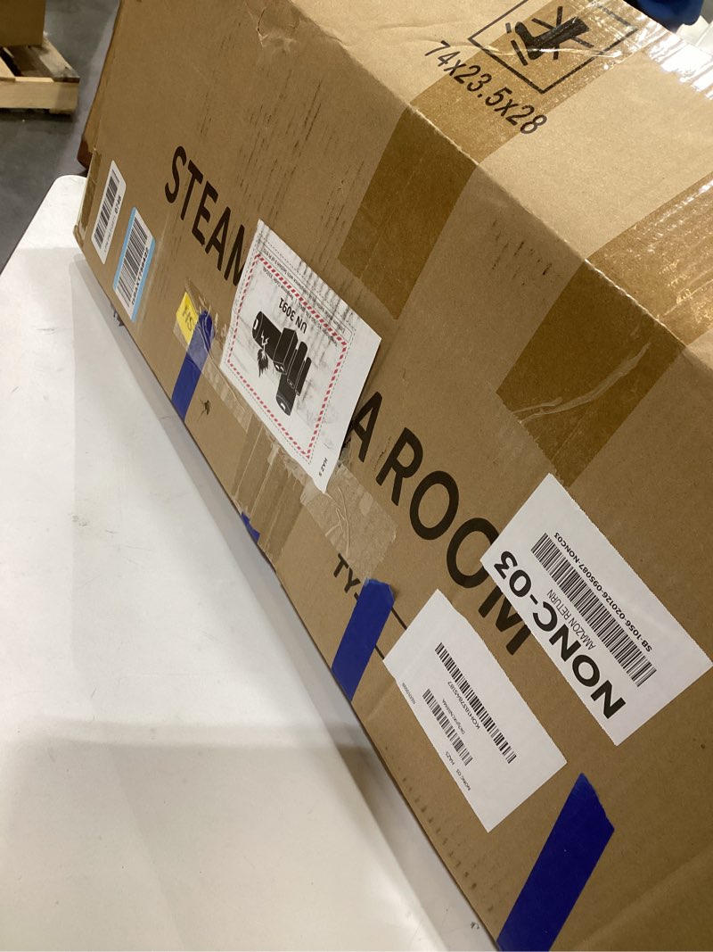 Condition photo showing Good Condition for Upgraded Portable Sauna for Home?Relaxation, Steam Sauna for Home with Steamer, Remote Control, Folding Chair, 9 Levels