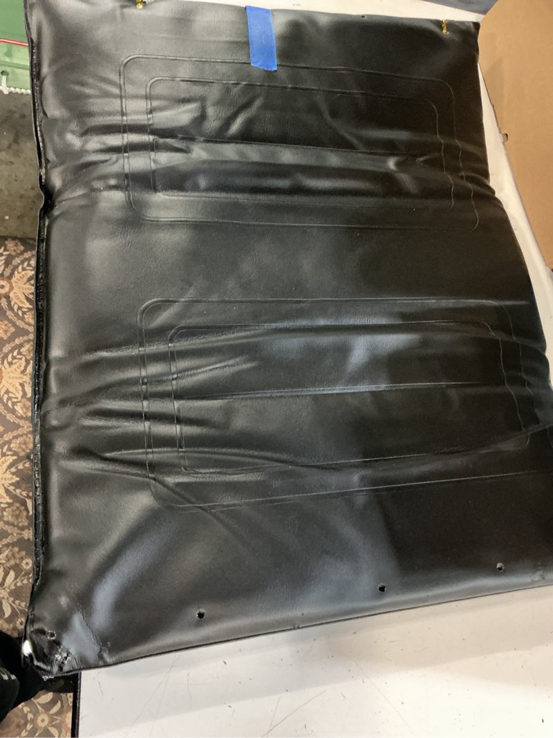 Condition photo showing Good Condition for 22 inch wheelchair seat replacement,heavy-duty wheelchair seat replacement 22x18,vinyl seat upholstery,embossed,replacement parts,w/hardware,suitable for k7,bariatric sentra ec wheelchairs(1ea,black)