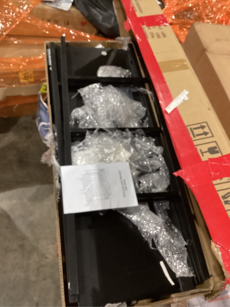 Metal Triple Bunk Bed with Ladder and Guardrails.Separable for Bedroom,No Box Spring Needed (Black, Twin Over Twin & Twin)