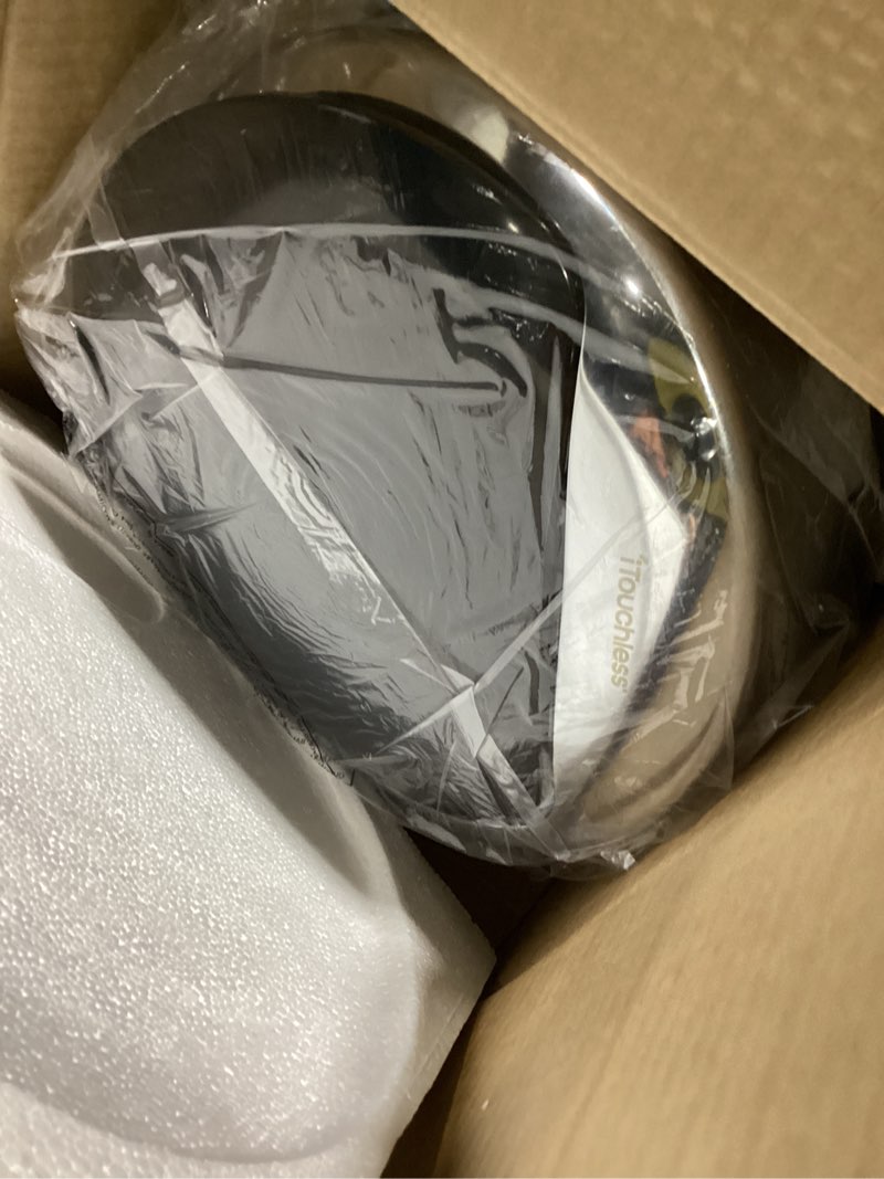 Condition photo showing Good Condition for iTouchless 8 Gallon Touchless Sensor Kitchen Trash Can with Odor Control System, Stainless Steel, Round Garbage Bin for Home or Office Silver 8 Gal