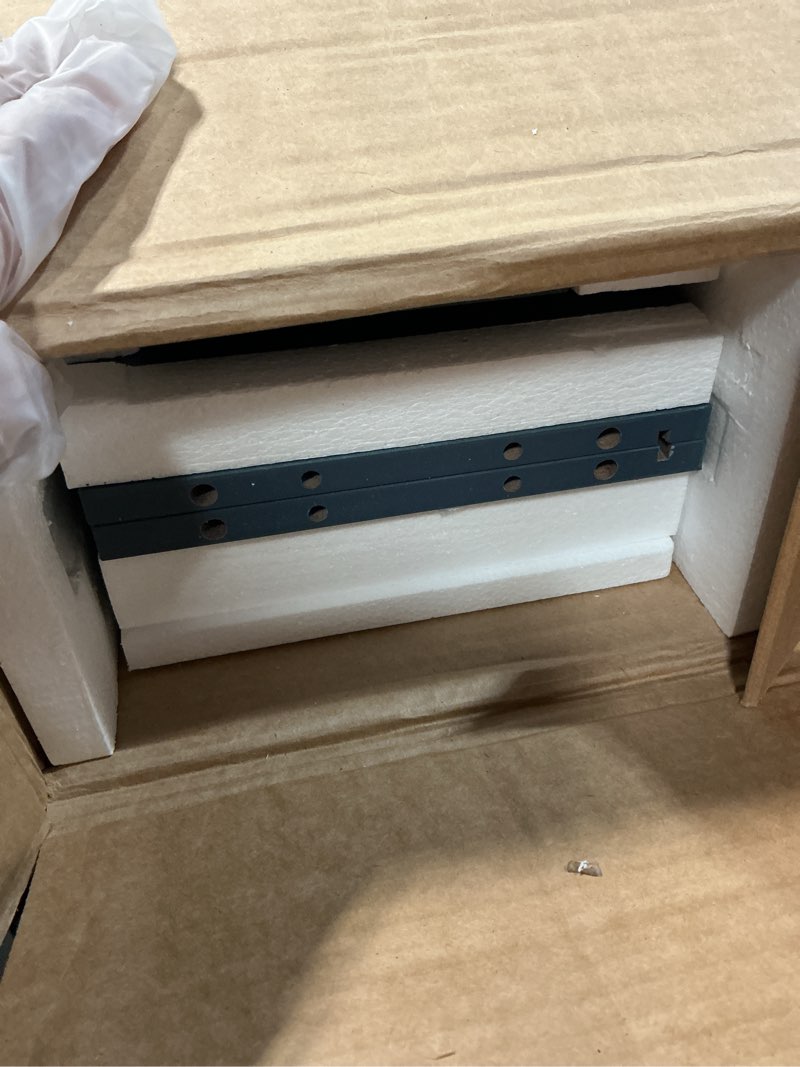 Condition photo showing Good Condition for TEENFON Bathroom Cabinet, Narrow Bathroom Storage Cabinet with 5 Adjustable Shelves & Drawer, Freestanding Cupboard for Small Spaces, Blue Blue With 2 Doors