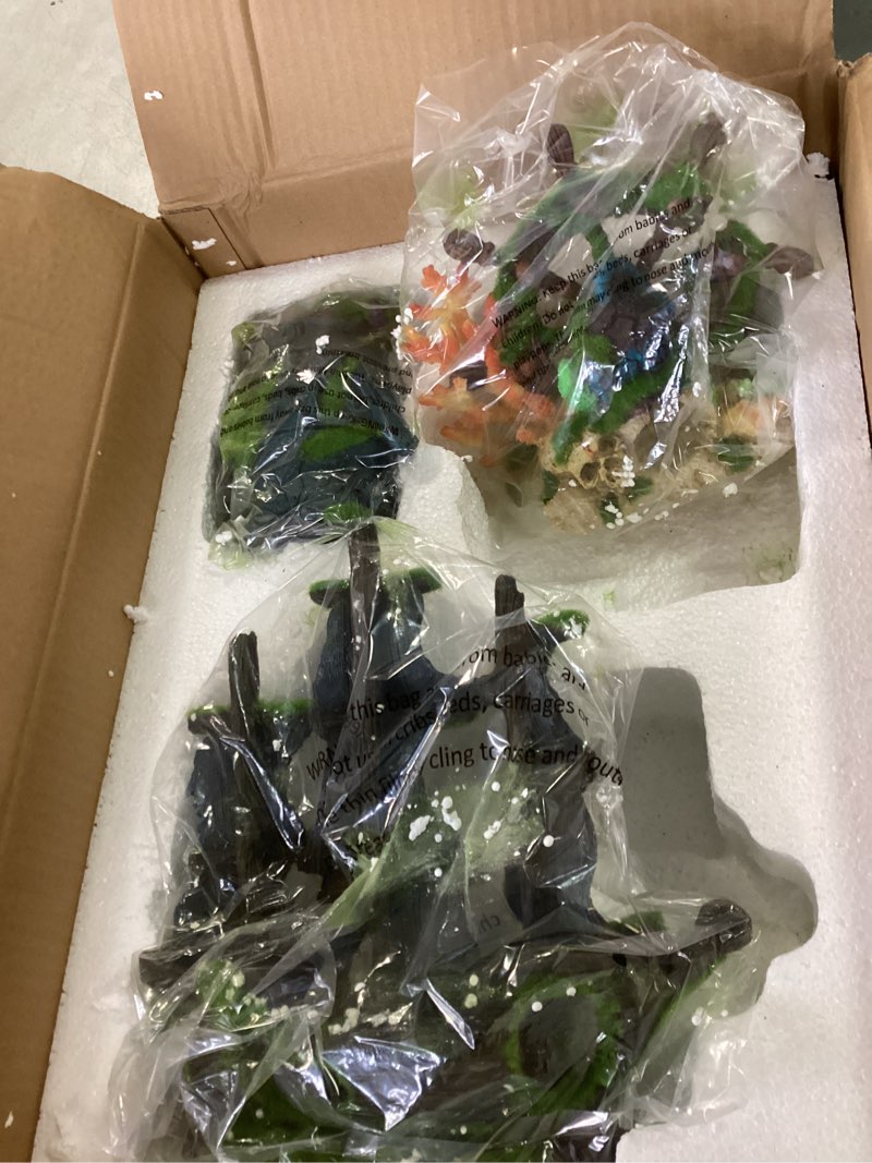 Condition photo showing Good Condition for Penn-Plax Aqua-Flora Aquarium Living Resin Decorations with Embedded Glosso Plant Seeds: Nautical & Pirate Themed 3-Piece Bundle – Safe and Healthy for Freshwater Fish