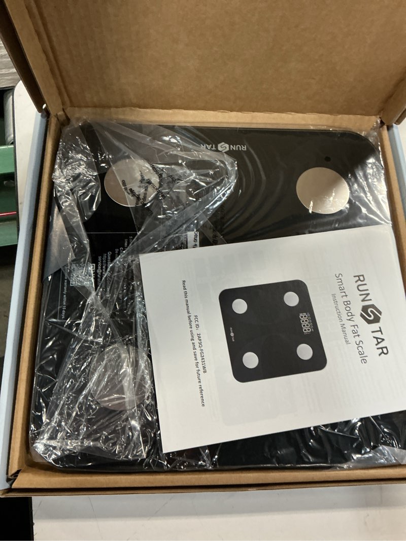 Condition photo showing Good Condition for Scale for Body Weight and Fat Percentage, RunSTAR Digital Accurate Bathroom Smart Scale with Large Display, FSA&HSA Eligible 13 Body Composition Analyzer Sync App Black