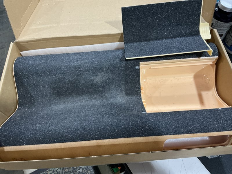 Condition photo showing Good Condition for m-shaped dog scratch pad for nails with treat box, dog nail scratch board for large dogs, dog nail file toy and shorten dog’s side nail easier (with treat box, l) with treat box l