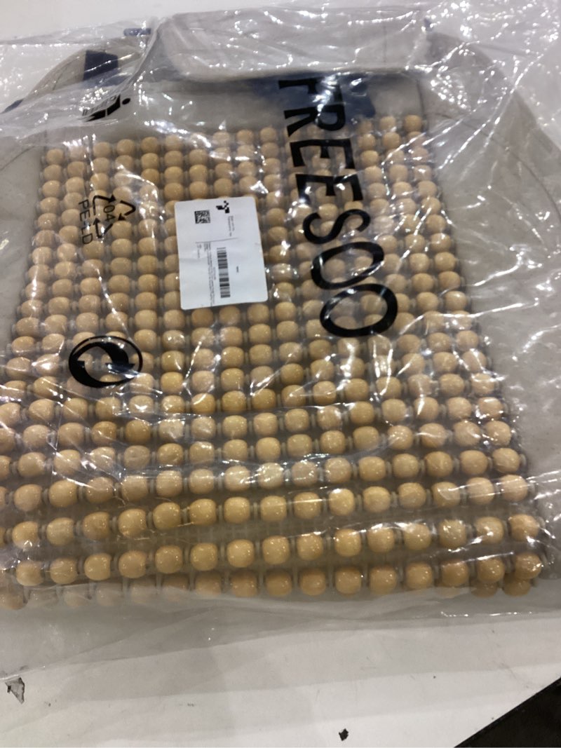 Condition photo showing New/Like New for FREESOO 1PC Wood Beaded Car Seat Cover Leather Cooler Pad Cushion Massage Comfort Universal fit Sedan SUV Van Dump Semi Truck Bus Tractor Chair Beige