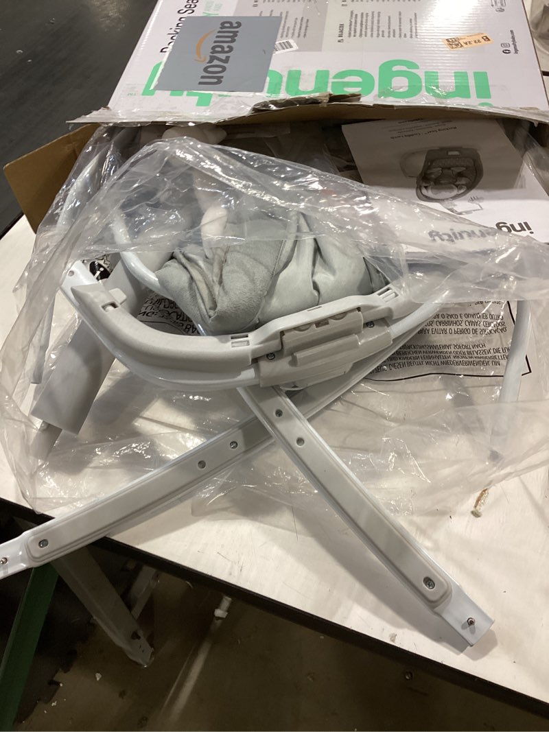 Condition photo showing Good Condition for ingenuity 2-in-1 lightweight infant to toddler rocker and baby bouncer - tummy time mat, vibrations & sounds, 0-30 months up to 40 lbs (cuddle lamb)