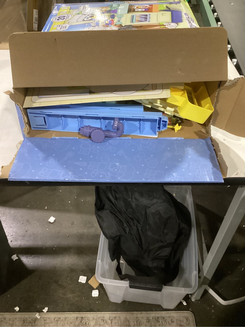 Condition photo showing New/Like New for Bluey Kitchen Play Set for Kids Ages 4-8, 3ft Tall Pretend Kitchen Playset Stove, Sink, Oven & 20+ Accessories Chef Hat, Kid Play Kitchen