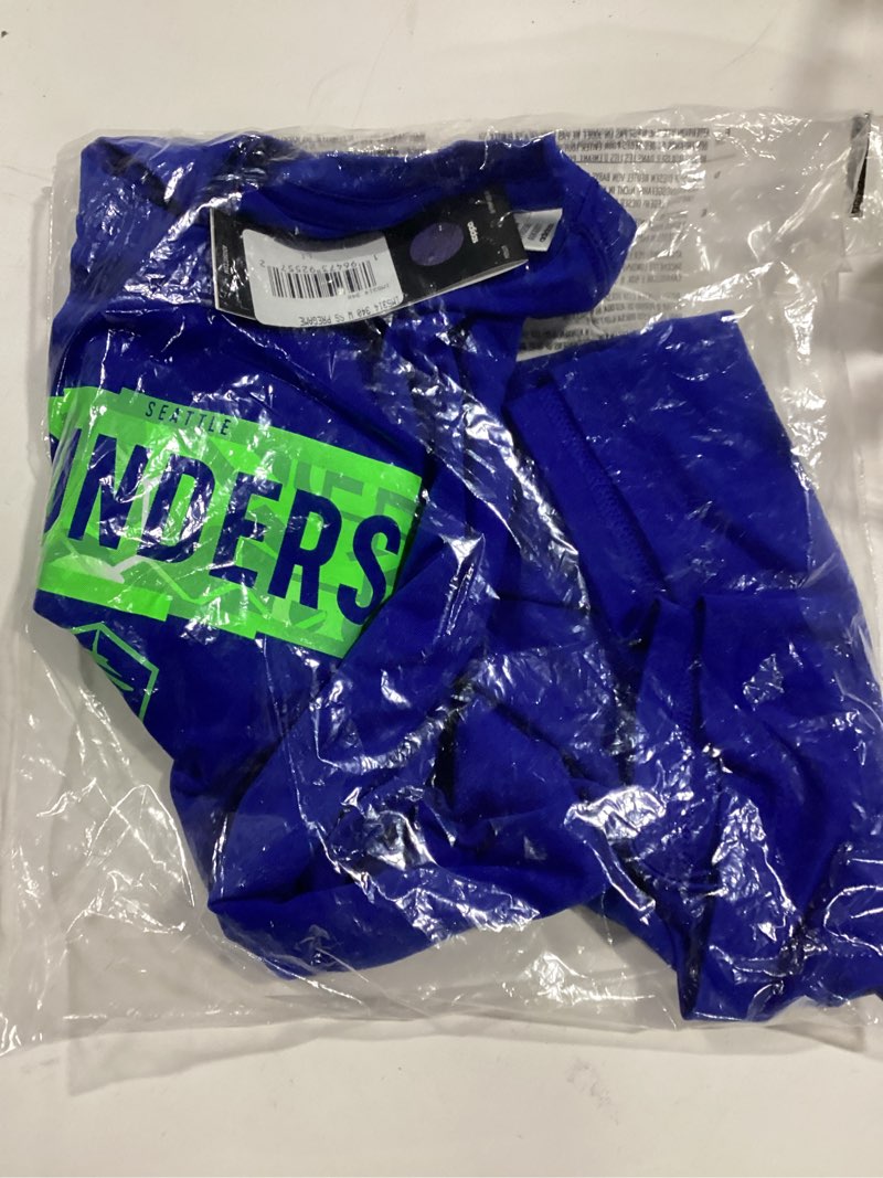 adidas Women's Seattle Sounders MLS Short Sleeve T-Shirt, Blue/Seattle Sounders, Large Tall