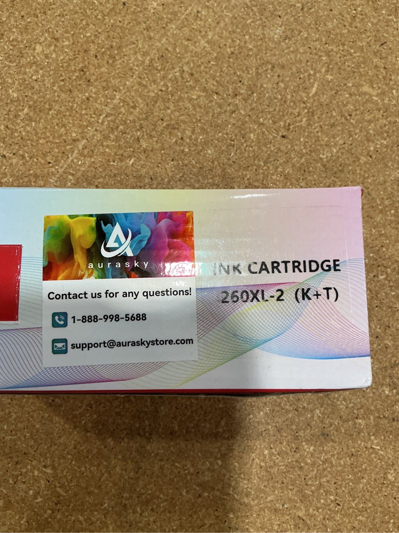 Condition photo showing New/Like New for 260xl 261xl replacement for canon pg260 and 261 ink cartridges pg-260 cl-261 compatible with pixma ts6420 ts6420a ts6400 ts5320 ts5300 tr7000 tr7020 tr7020a printer (1 black, 1 tri-color) 260xl 2kt