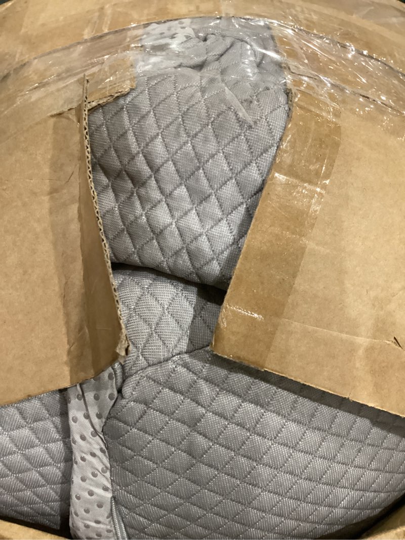 Condition photo showing As Is for hombys wedge pillow headboard for bed gap,foldable bed wedge gap filler king size,matterss gap filler,multi functional bed crack pillow, large king 76"x10.6"x6" or gap between (0-10") light grey large king(76"x10.6"x6")