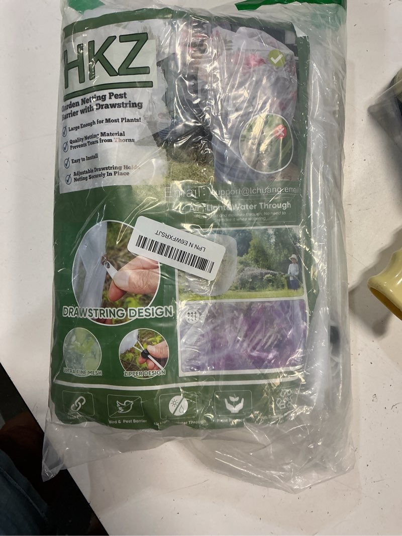 Condition photo showing Good Condition for fruit tree netting for cicadas - with zipper 4pcs 5 x 4ft garden bird netting for blueberry bushes with drawstring,insect plant protection mesh net bags for tomato,cicada,animals (4, 4 x 5 ft) 4 x 5 ft 4