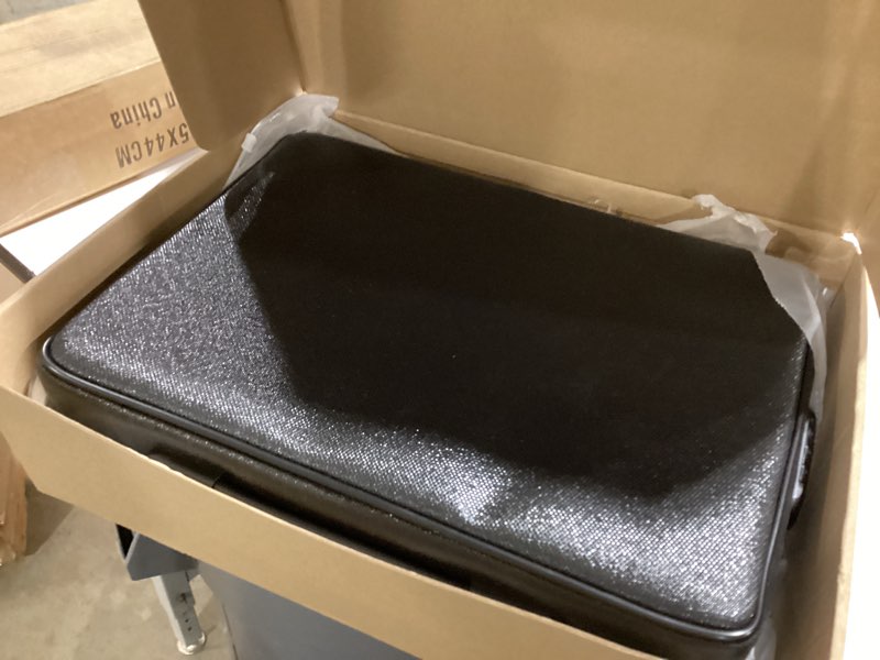 Condition photo showing Good Condition for fireproof document box with fireproof zipper, hard inner shell fireproof document bag with lock, fireproof water resistant important document organizer 16 inch laptop file briefcase (black)