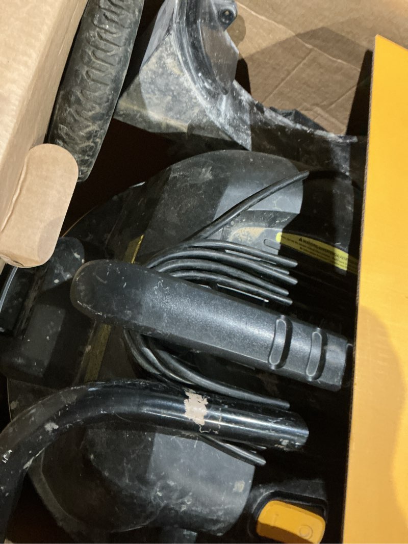 Condition photo showing As Is for dewalt stealthsonic quiet 16-gallon 6.5-hp corded wet/dry shop vacuum with accessories included