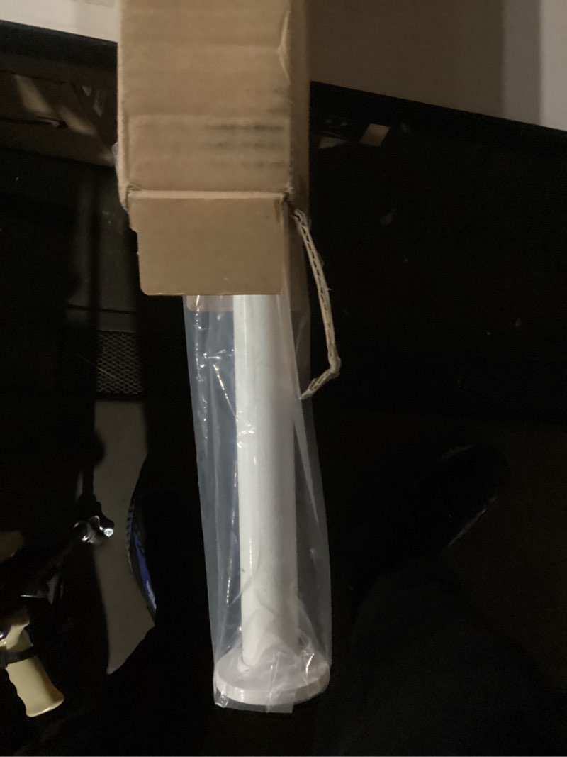 Condition photo showing As Is for Ivilon Tension Curtain Rod - Spring Tension Rod for Windows or Shower, 54 to 90 Inch. White