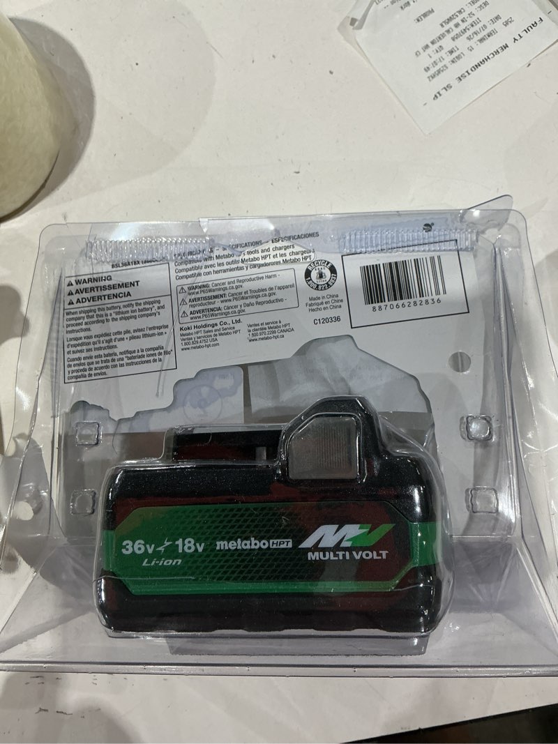Condition photo showing Good Condition for metabo hpt multivolt 36-v lithium-ion battery (2.5 ah)
