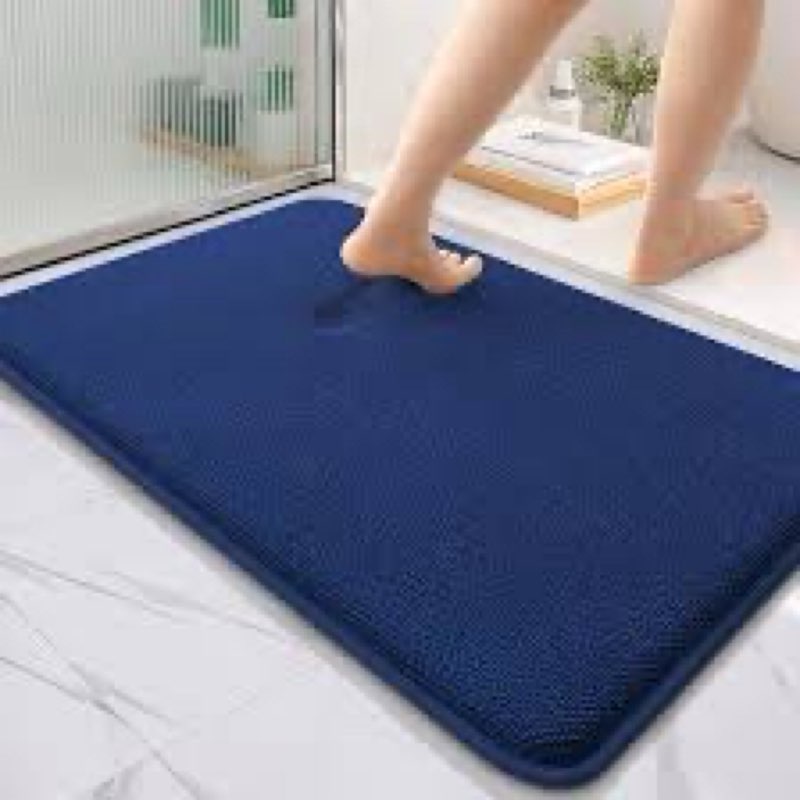 OLANLY Thick Memory Foam Bath Mat Rug 36x24, Extra Soft Absorbent Bathroom Rug, Quick Dry Bath Mats,
