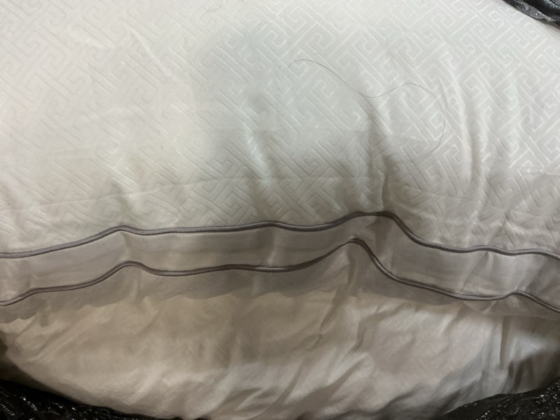 Condition photo showing Good Condition for viewstar Pillows Queen Size Set of 2, Hotel Quality, Down Alternative Gusseted Bed Pillows for Side, Back, or Stomach Sleepers, White Plush White Queen