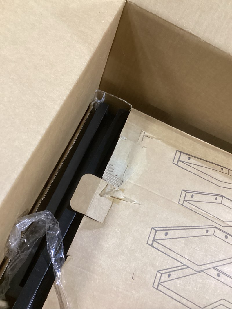 Condition photo showing item condition for 4-Tier Corner Floating Shelves, Rustic Pine L-Shaped Shelves for Creative Wall Storage in Bedroom, Bathroom & Any Room - White (1) White Corner Shelves