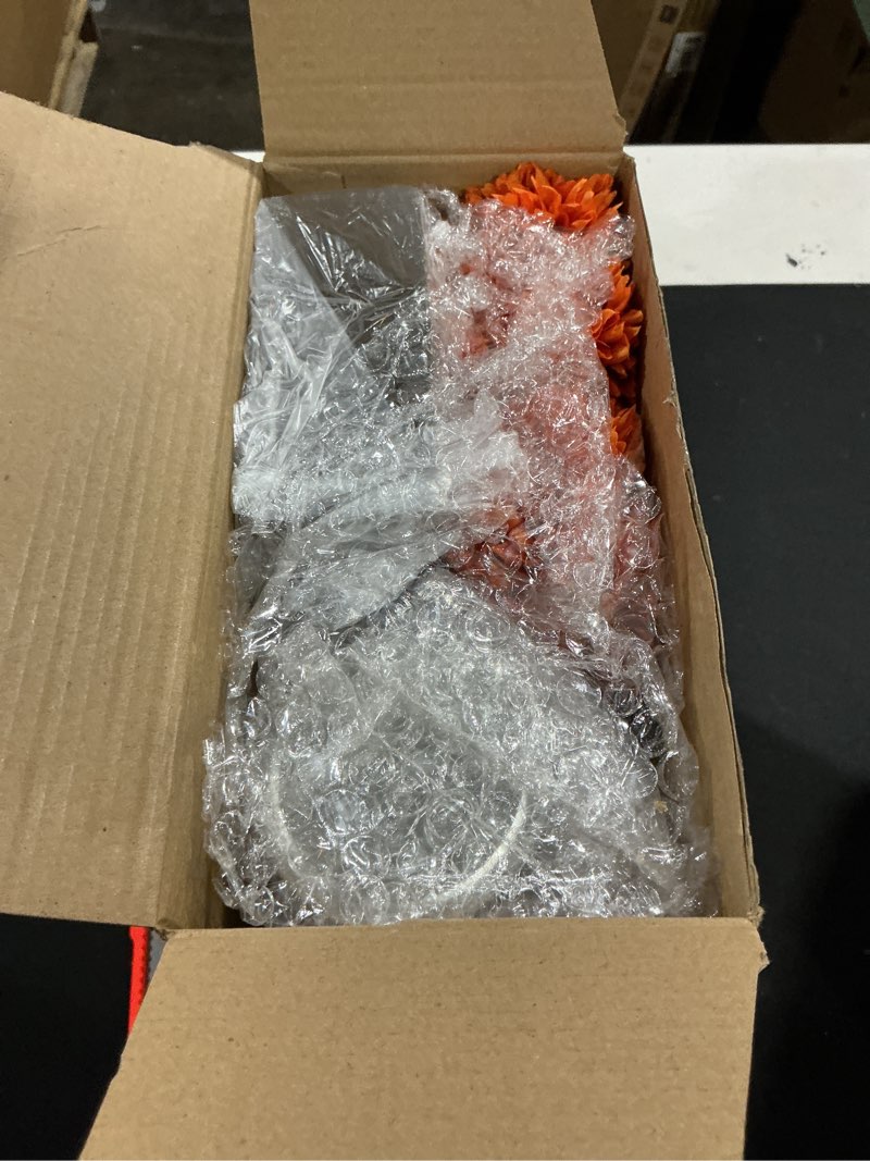 Condition photo showing New/Like New for Mimorou 3 Pcs Fall Thanksgiving Tables Centerpieces Mason Jar Table Decor Set 3 Artificial Chrysanthemums Flowers 3 Mason Jars with Wood Tray Farmhouse Rustic Table Decor for Home Room Kitchen