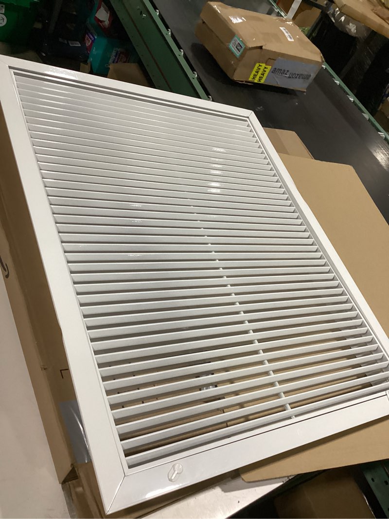 Condition photo showing Good Condition for 30" X 30" Aluminum Return Filter Grille - Linear Bar Grilles [Outer Dimensions: 32.48w X 32.48h]