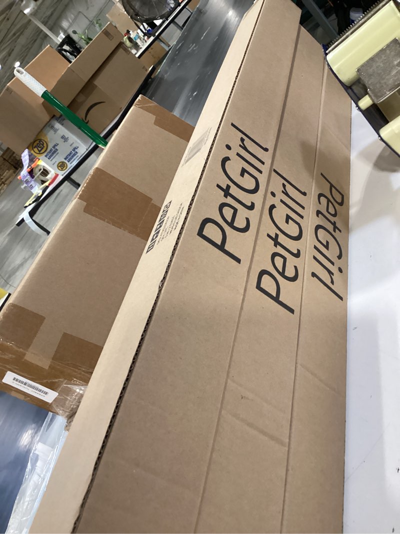 Condition photo showing New/Like New for office chair mat for hardwood floor & tile floor, 47"x36" plastic anti-slip floor protector for home office, under desk computer gaming chair mat, transparent, can't be used on carpet 47"x36" clear