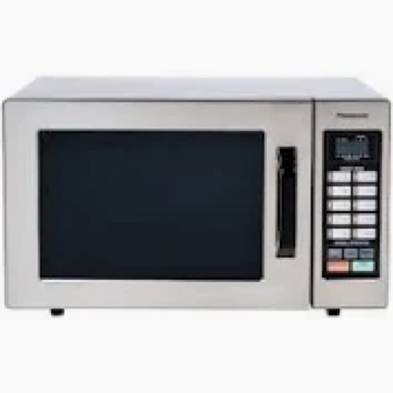 Panasonic NE-1054F Compact Light-Duty Countertop Commercial Microwave Oven with 10 Programmable Memo
