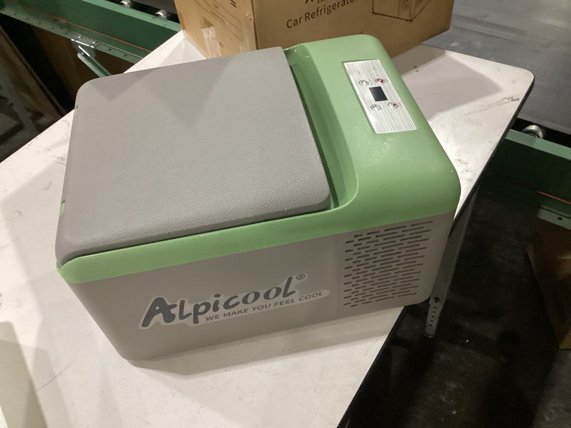 Condition photo showing Good Condition for alpicool c9pt mini portable freezer, 12 volt car refrigerator, 10 quart fast cooling, with 12/24v dc and 100-240v ac for outdoor, camping, rv, truck, boat