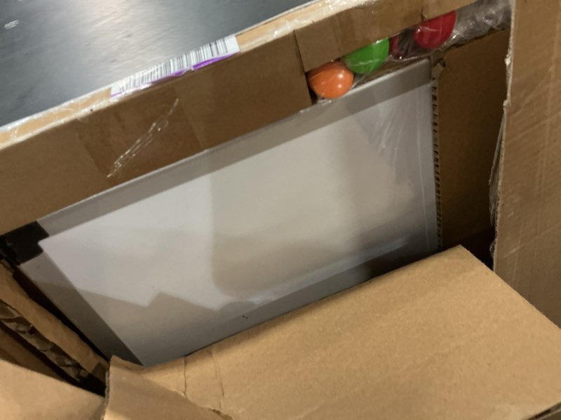 Condition photo showing Good Condition for amazon basics large magnetic dry erase whiteboard with pen tray for school, classroom, office & home , 35.4" x 23.6", aluminum frame