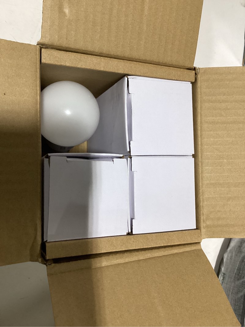 Condition photo showing Good Condition for Amazon Basics Smart A19 LED Light Bulb, Color Changing, 9W (60W Equivalent), 800LM, Works with Alexa Only, 2.4 GHz Wi-Fi, No Hub Required, 4 Pack Color Changing 4 Pack