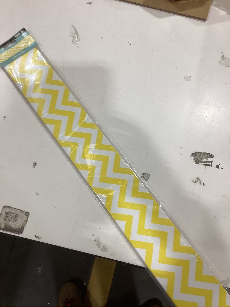 Condition photo showing item condition for Creative Teaching Press CTP Yellow Chevron EZ Border Bulletin Board Border Classroom Decor 48 ft per package