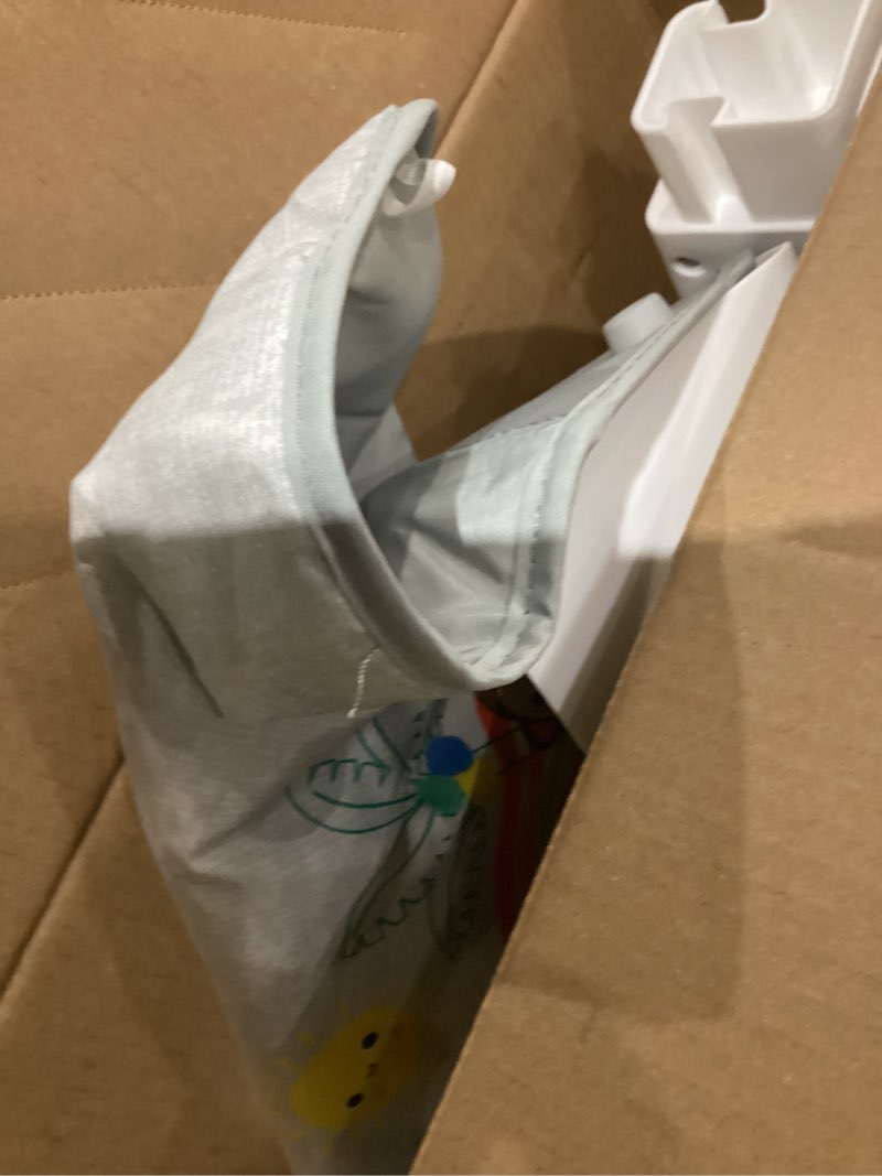 Condition photo showing As Is for Bright Starts Learn-to-Sit Baby Floor Seat, 2-Positions Grow with Infant, Portable Baby Chair, Includes Sensory Toys, Unisex, 4-12 Months, Playful Paradise Multicolored