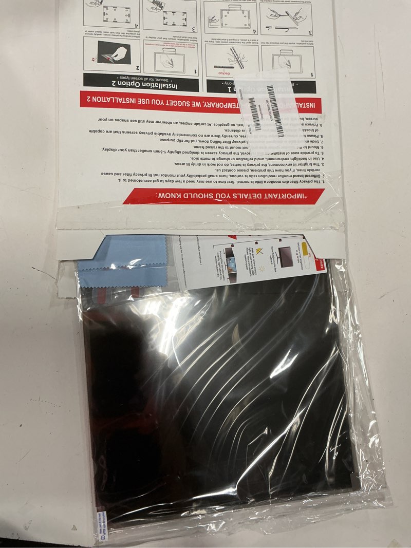 Condition photo showing New/Like New for magicmoon 2-pack 24 inch computer privacy screen filter, anti-spy/glare protector film for widescreen monitor with 16:9 aspect ratio (width x height: 531mm x 298mm) [2 pack] 24 inch 16:9 aspect ratio