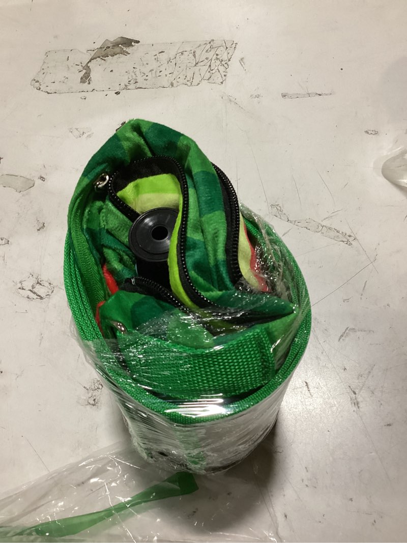 Condition photo showing As Is for upgraded inflatable dog cone collar with transparent anti-licking shield, adjustable elizabethan collar for medium large dogs, 2-in-1 design with detachable shield and soft padding (l, watermelon)