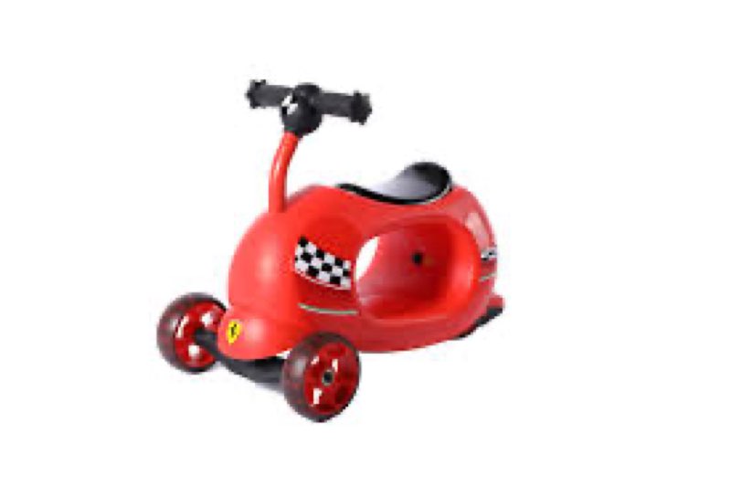 Dakott 4-in-1 Ferrari Scooter is Perfect for Kids of Different Ages. You do not Have to Buy Separate