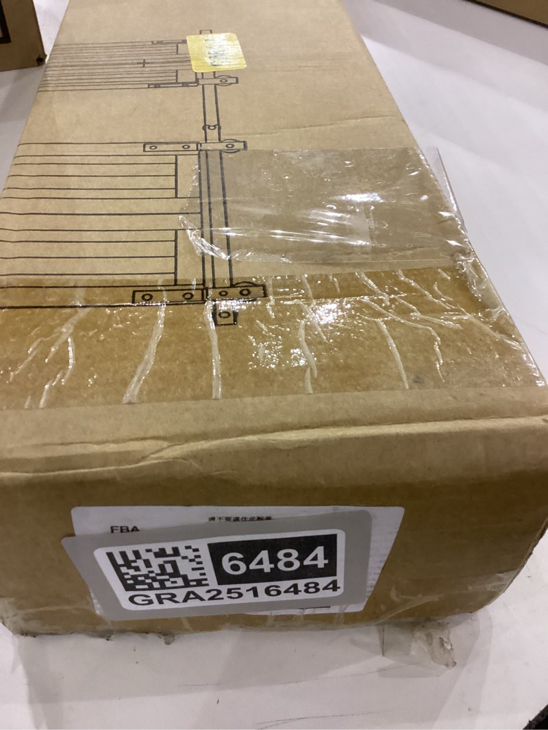 Condition photo showing New/Like New for WINSOON Bifold Barn Door Hardware: Smooth Quiet Bi-fold Barn Door Hardware Kit - 60" Black Bi Fold Sliding Track Set for 56" Closet Doors - Black Folding System - Antique Style Without Doors 60" track for 4 doors (hardware only) top mount