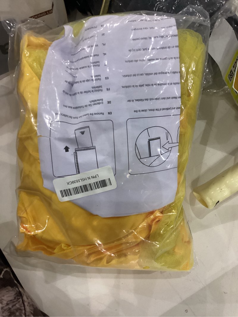 Spooktacular Creations Halloween Kids Yellow Princess Costume, Princess Light Up Dress Set for Girl,