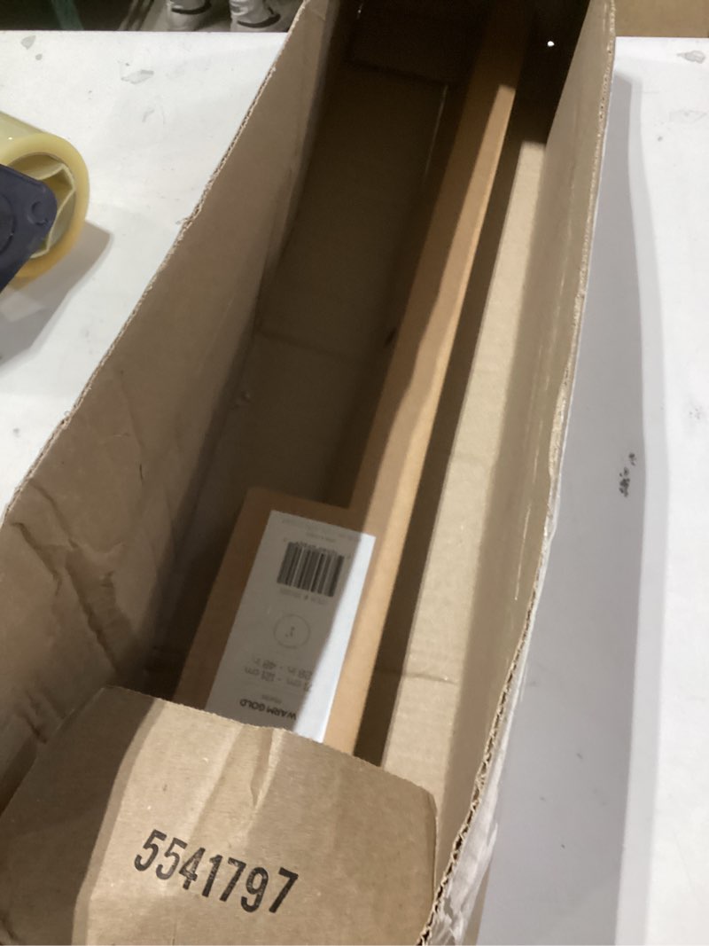 Condition photo showing New/Like New for ivilon drapery window curtain rod - end cap style design 1 inch pole. 28 to 48 inch color warm gold 28 to 48 in.