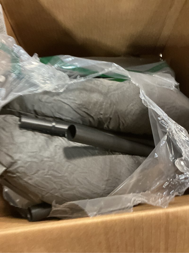 Condition photo showing As Is for WESTERN HOME Cooling Elevated Dog Bed for Large Dogs, Portable Indoor & Outdoor Raised Dog Bed with Breathable Mesh, Chew Proof Pet Hammock Cots with Removable and Waterproof Bolsters 48.0"L x 35.0"W x 8.0"Th Grey