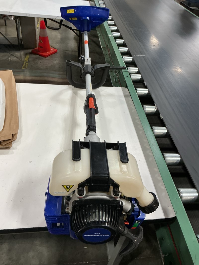 Condition photo showing As Is for 31cc string trimmer 4-stroke 31cc brush cutter blade gas shoulder strap string trimmer rubber handle
