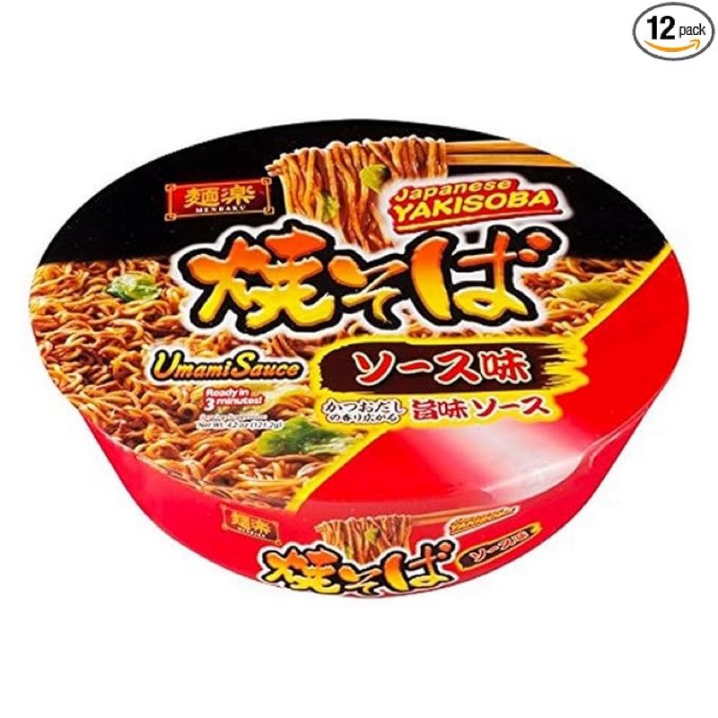 Best by may 4, 2026 Hikari Menraku, Yakisoba Sauce, 4.2 Ounce (Pack of 12)