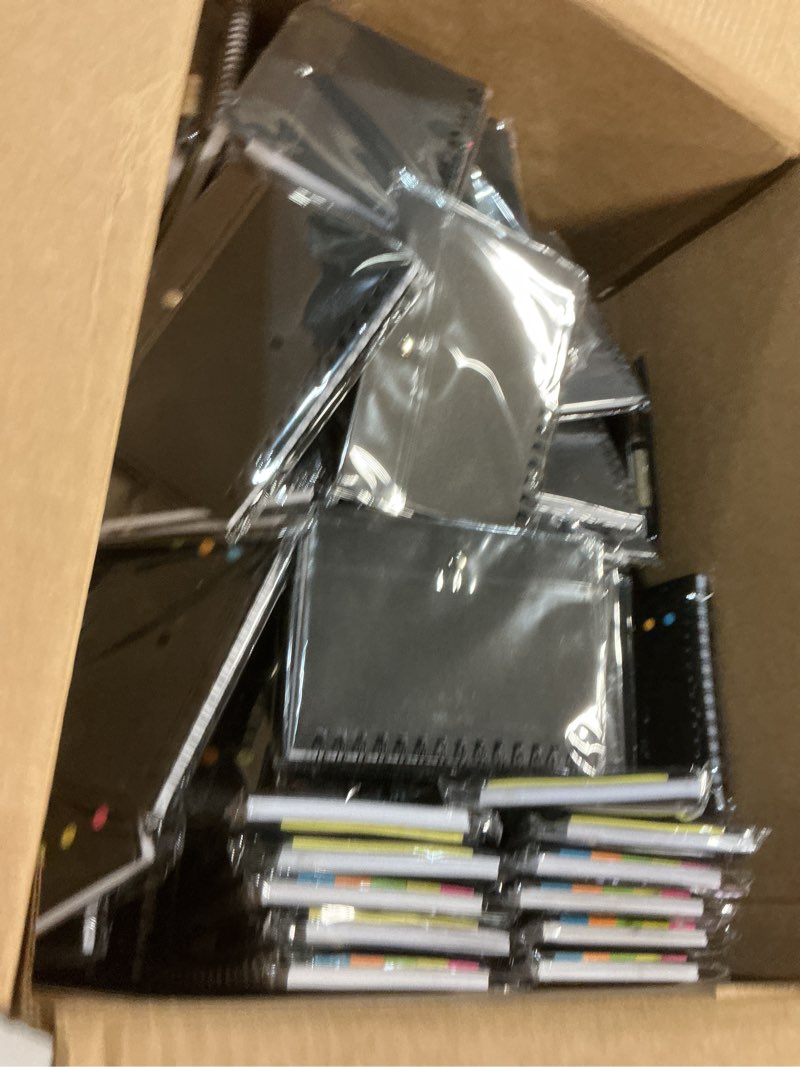 Condition photo showing New/Like New for qilery 150 pack lined spiral notebook small notepad and pen set steno pads lined notepad black pocket notebook for business office supplies 150 classic