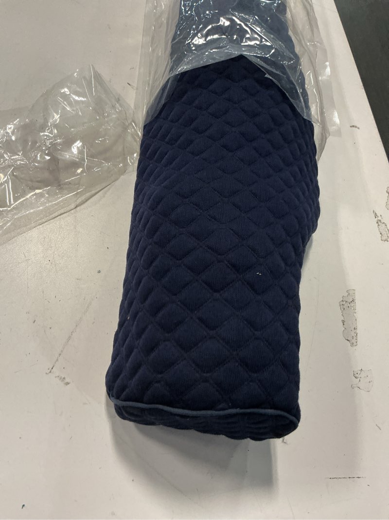 Condition photo showing Good Condition for Cervical Neck Pillow for Pain Relief Sleeping, Neck roll Pillow Memory Foam for Stiff Neck Pain Relief ?Travel Bolster Pillow for Bed for Side Sleepers Back Sleeper. (Blue)