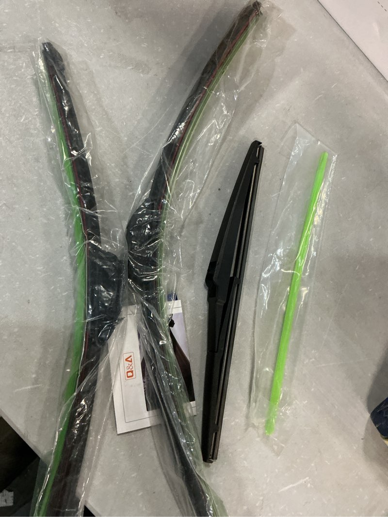 Condition photo showing Good Condition for 3 wipers replacement for 2009-2018 2019 2020 dodge journey, windshield wiper blades original equipment replacement - 24"/19"/12" (set of 3) u/j hook