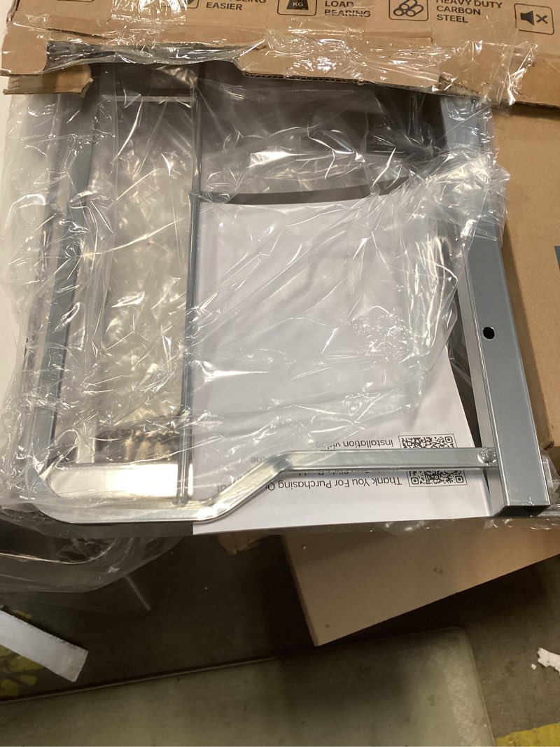 Condition photo showing New/Like New for Insputer Dual Pull Out Trash Can Under Cabinet with Soft-Close Slides, Heavy Duty Under Sink Trash Can Kit for Kitchen Sink, Laundry, Garbage Can Not Included, Requires 17" W X 24" D Cabinets Double Silver