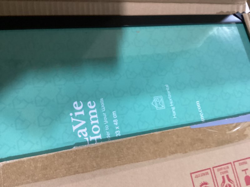 Condition photo showing Good Condition for LaVie Home 13x19 Picture Frame for Wall Display, 13x19 Black Picture Frame with HD Plexiglas, 13 x 19 Poster Frame 1 Pack, Display Frame for Vertical or Horizontal, Classic Collection Black 13x19 1