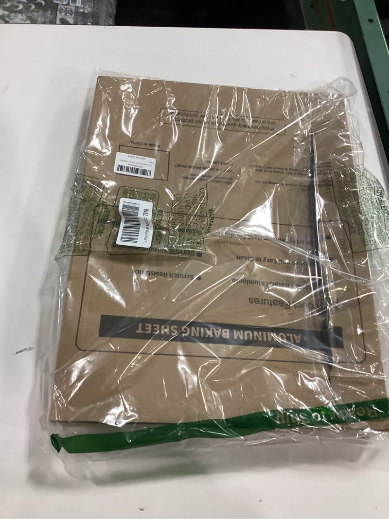 Condition photo showing New/Like New for Commercial Quality Baking Sheet Pan Set, Natural Aluminum Cookie Sheet, Umite Chef Warp Resistant Baker's Half Sheet Pan, Large Thick Cookie Tray Pans for Baking, Roasting(2 Pack, 18X13In)