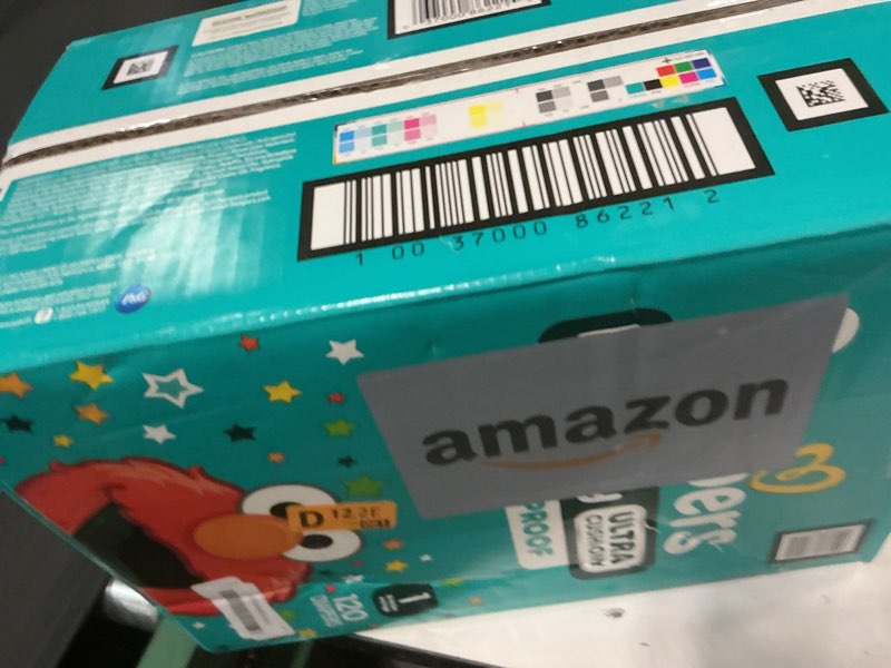 Condition photo showing New/Like New for Pampers Diapers - Baby Dry - Size 1, 120 Count, Absorbent Disposable Infant Diaper (Packaging May Vary) Size 1 120